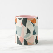 Moderne Midden-Eeuwse Abstracte Mok - Roze ,Peach (Midden)