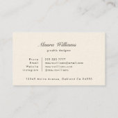 Moderne Midden-eeuwse geometrische Abstracte zwart Visitekaartje (Achterkant)