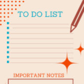 Moderne Midden-eeuwse retro to do list Post-it® Notes