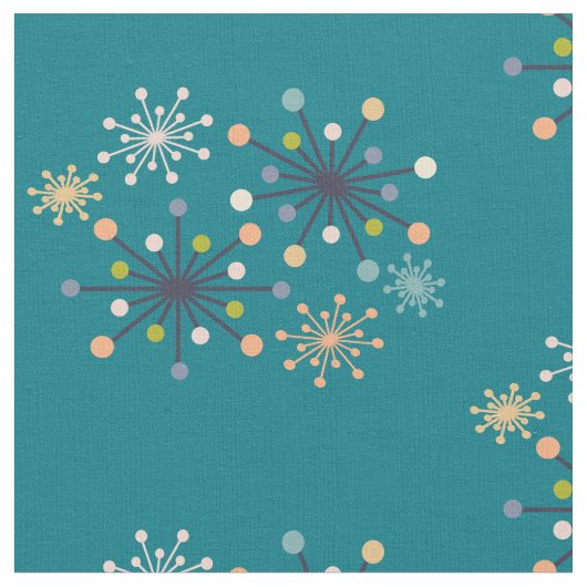 Moderne Midden-eeuwse Starburst Stof (Close Up)