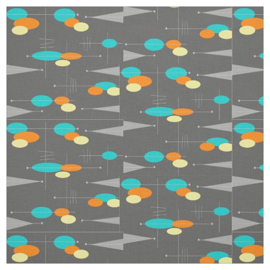 Moderne middenbollen en driehoeken stof (Swatch)