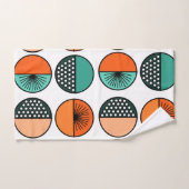 Moderne middencirkelhalven bad handdoek (Handdoek)