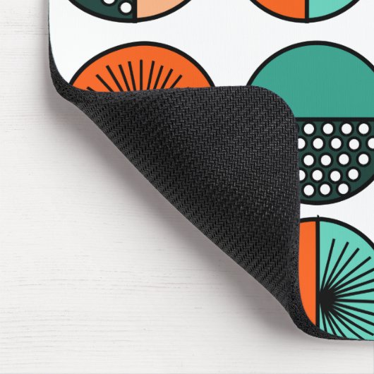 Moderne middencirkelhalven muismat (Hoek)