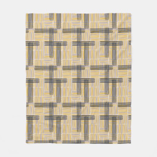 Moderne middeneeuwse dwarsdoorsnede fleece deken (Voorkant)