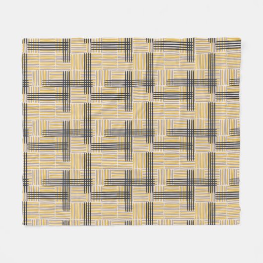 Moderne middeneeuwse dwarsdoorsnede fleece deken (Voorkant (Horizontaal))