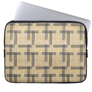 Moderne middeneeuwse dwarsdoorsnede laptop sleeve