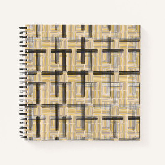 Moderne middeneeuwse dwarsdoorsnede notitieboek (Voorkant)