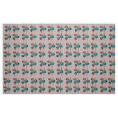 Moderne middeneeuwse roze blauwe sinaasappel stof (Fat Quarter)