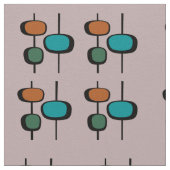 Moderne middeneeuwse roze blauwe sinaasappel stof (Close Up)