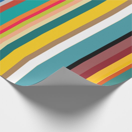 Moderne middeneeuwse strips cadeaupapier (Hoek)