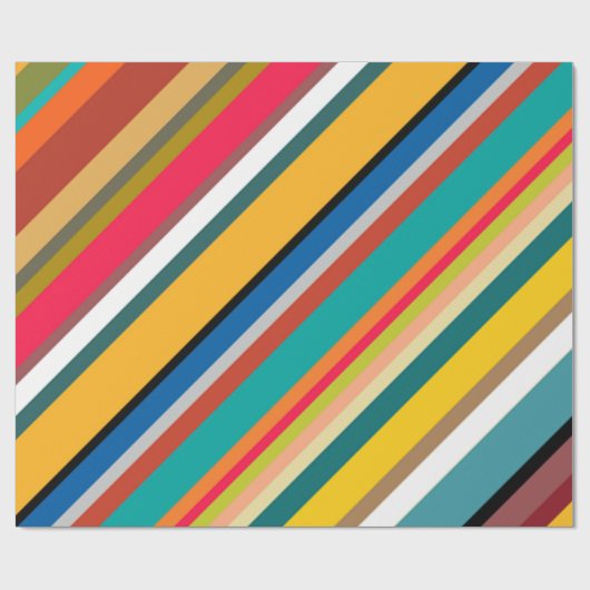 Moderne middeneeuwse strips cadeaupapier (Vlak)