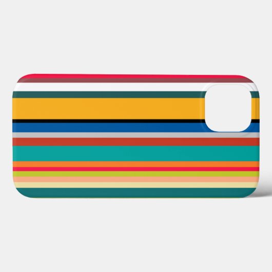 Moderne middeneeuwse strips Case-Mate iPhone case (Achterkant (horizontaal))