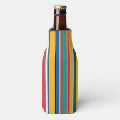 Moderne middeneeuwse strips flesjeskoeler (Fles Voorkant)