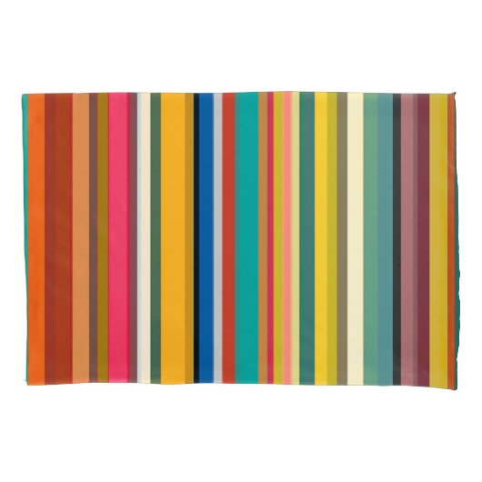 Moderne middeneeuwse strips kussensloop (Voorkant)