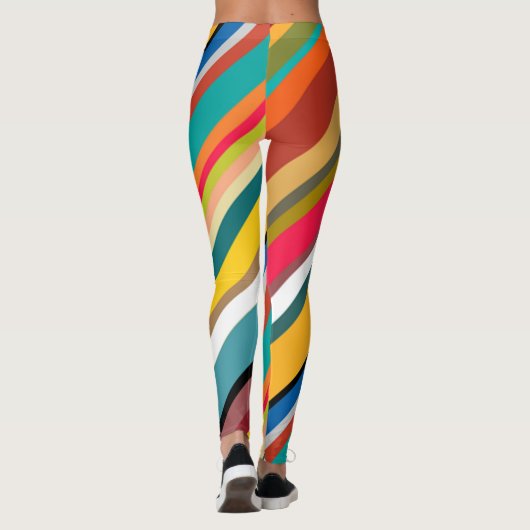 Moderne middeneeuwse strips leggings (Achterkant)