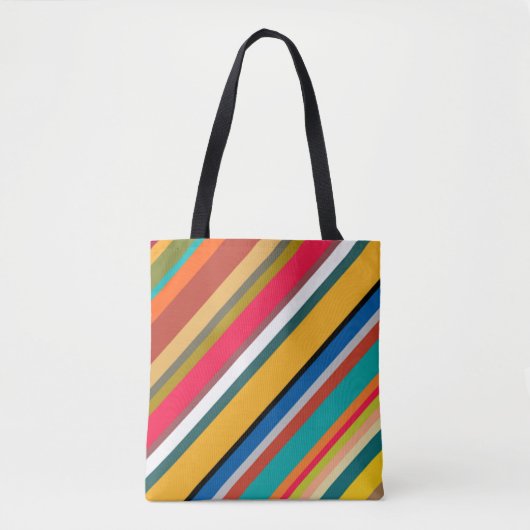 Moderne middeneeuwse strips tote bag (Voorkant)