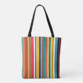 Moderne middeneeuwse strips tote bag (Achterkant)