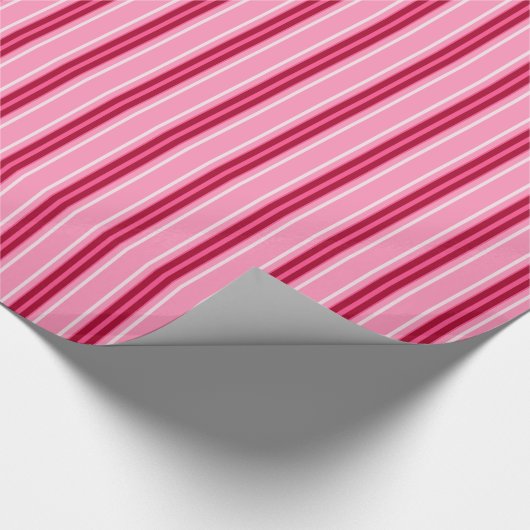 Moderne middenstaven, roze en Bourgogne Cadeaupapier (Hoek)