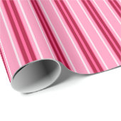 Moderne middenstaven, roze en Bourgogne Cadeaupapier (Rol Hoek)