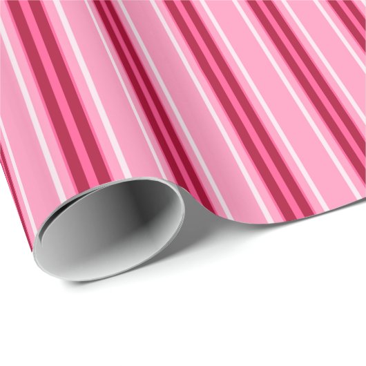 Moderne middenstaven, roze en Bourgogne Cadeaupapier (Rol Hoek)