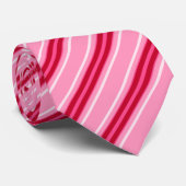 Moderne middenstaven, roze en Bourgogne Stropdas (Opgerold)