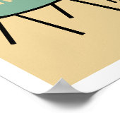 Moderne mideeuwse retro-stoelen - Verschillend Poster (Hoek)