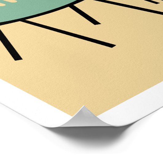 Moderne mideeuwse retro-stoelen - Verschillend Poster (Hoek)