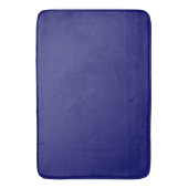 Moderne Midnight Blue Plain Solid kleur Badmat (Voorkant Verticaal)