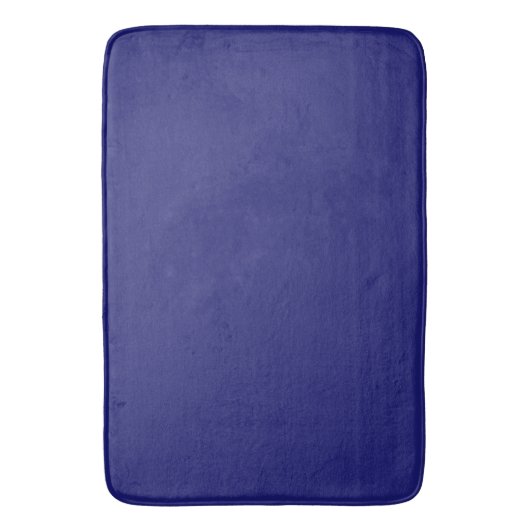 Moderne Midnight Blue Plain Solid kleur Badmat (Voorkant Verticaal)