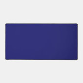 Moderne Midnight Blue Plain Solid kleur Bureaumat (Voorkant)