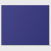 Moderne Midnight Blue Plain Solid kleur Cadeaupapier (Vlak)