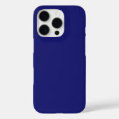 Moderne Midnight Blue Plain Solid kleur Case-Mate iPhone Case (Achterkant)