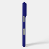 Moderne Midnight Blue Plain Solid kleur Case-Mate iPhone Case (Achterkant / Rechts)