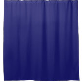 Moderne Midnight Blue Plain Solid kleur Douchegordijn (Voorkant)