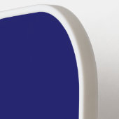 Moderne Midnight Blue Plain Solid kleur Pickleball Paddle (Links Detail)