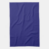 Moderne Midnight Blue Plain Solid kleur Theedoek (Verticaal)