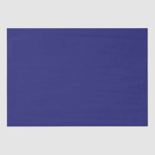 Moderne Midnight Blue Plain Solid kleur Tissuepapier (Voorkant)