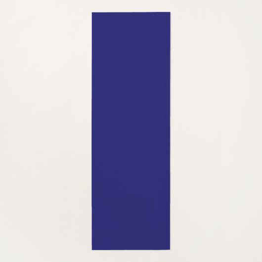 Moderne Midnight Blue Plain Solid kleur Yogamat (Achterkant)
