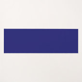 Moderne Midnight Blue Plain Solid kleur Yogamat (Voorkant (horizontaal))