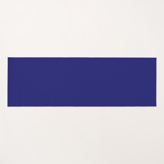 Moderne Midnight Blue Plain Solid kleur Yogamat (Voorkant (horizontaal))