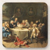 Moderne midnight-discussie bier onderzetter (Voorkant)