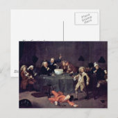 Moderne midnight-discussie door Hogarth William Briefkaart (Voorkant / Achterkant)