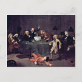 Moderne midnight-discussie door Hogarth William Briefkaart (Voorkant)