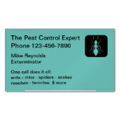 Moderne mierensymbool ongediertebestrijding magnetisch visitekaartje (Voorkant)