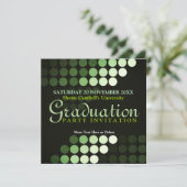 Moderne milieu (groene) Uitnodiging van het Afstud (Staand voorkant)