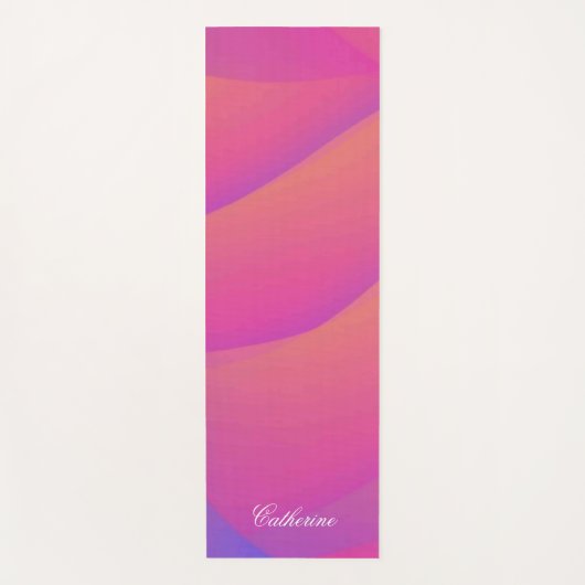 Moderne Milieuvriendelijke Regenboogkleur Aangepas Yogamat (Voorkant)