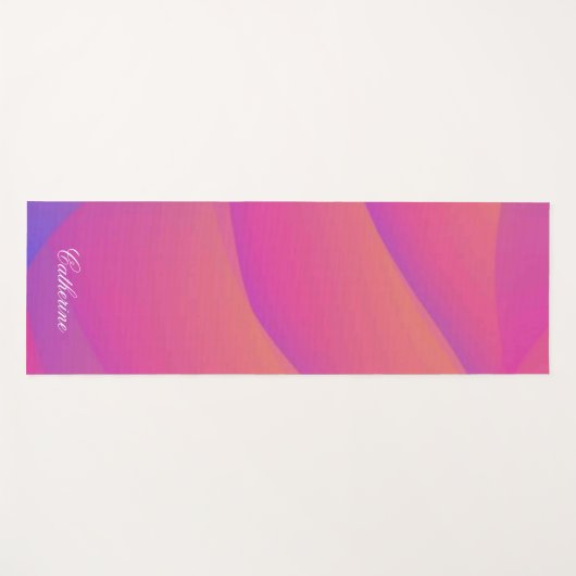 Moderne Milieuvriendelijke Regenboogkleur Aangepas Yogamat (Voorkant (horizontaal))