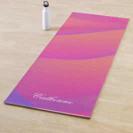 Moderne Milieuvriendelijke Regenboogkleur Aangepas Yogamat