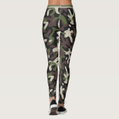 Moderne militaire camouflage groen bruin patroon leggings (Achterkant)