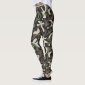 Moderne militaire camouflage groen bruin patroon leggings (Links)